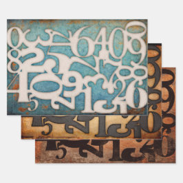 デコパージュ紙またはコラージュ紙 ラッピングペーパーシート