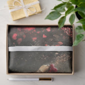 デコパージュ ファンタジー 妖精 赤 11x14 キャンバス 薄葉紙 (ギフト)