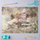 デコパージュ　マジカルリリー　ハー・ホース・ルナ・イン・ザ・ミードウ 薄葉紙 (クラフト)