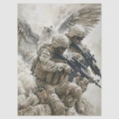 デコパージュ 愛国的な 軍人 自由 薄葉紙 (正面)