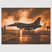 デコパージュ 愛国 戦闘機 メイポート フロリダ 薄葉紙 (正面)