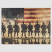デコパージュ 軍事 愛国的な兵士 ラインナップ ヒーロー 薄葉紙 (正面)