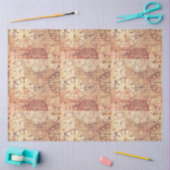 デコパージレトロヴィンテージクロックスチームパンククリスマス 薄葉紙 (クラフト)