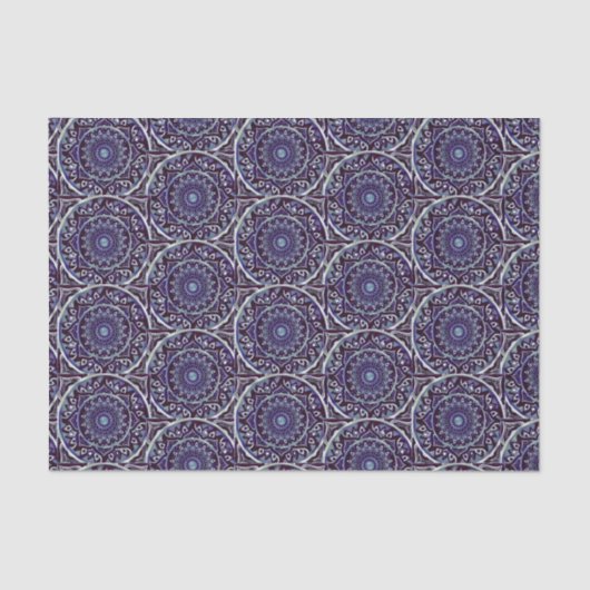 デコパージ用青曼荼羅 薄葉紙 (正面)