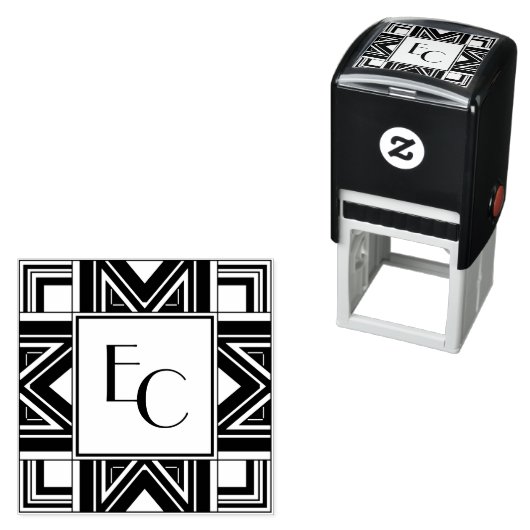 デコパーソナライズされたエラモノグラム セルフインキングスタンプ (インサイチュ)