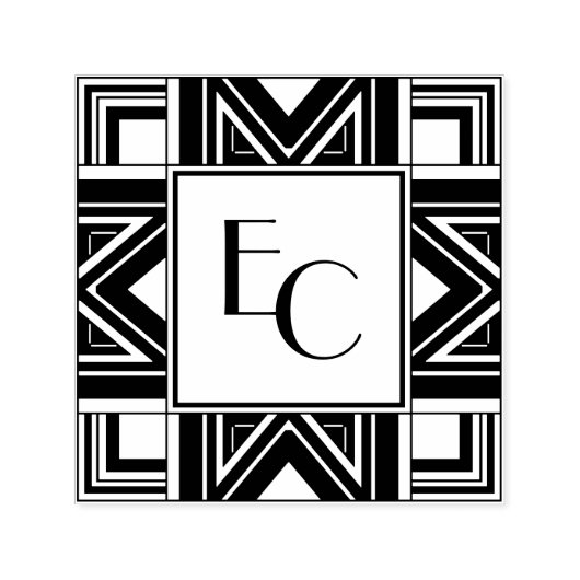 デコパーソナライズされたエラモノグラム セルフインキングスタンプ (デザイン)