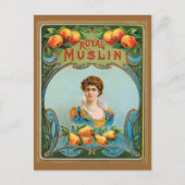 デコビクトリアンマ王室のスリンのアートワーク ポストカード (正面)