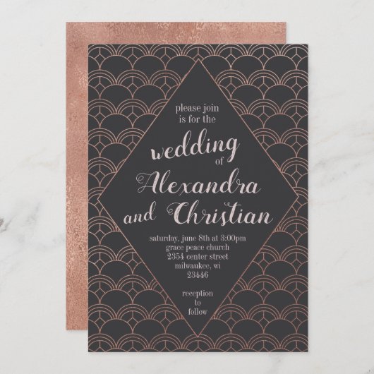 デコビベス 招待状 (正面/裏面)