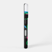 デコフラワーモノグラム iPhone 16ケース (右側面)