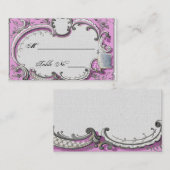 デコフランスのフレームポー結婚ズ座席表 プレイスカード (正面/裏面)