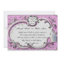 デコフランスのフレームポー結婚式招待状