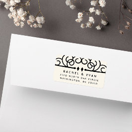 デコフローリッシュオーバーサイズ差出人住所 |アイボリー ラベル