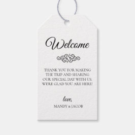 デコフローリッ結婚シュの歓迎バッグ ギフトタグ