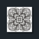 デコブラックスクエアインスパイア6 キャンバスプリント<br><div class="desc">Vector Beautiful Deco Black Square | ©と® Bigstock® – 全著作権所有。</div>