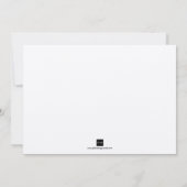 デコブラックフレームグラマーシックなレトロヴィンテージウェディング 招待状 (裏面)