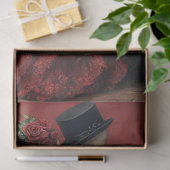 デコプゴシックスケルトンロマンチックなカップルのダンス 薄葉紙 (ギフト)