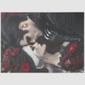 デコプスタームパンクゴシック様式カップルのバレンタインデー 薄葉紙 (正面)