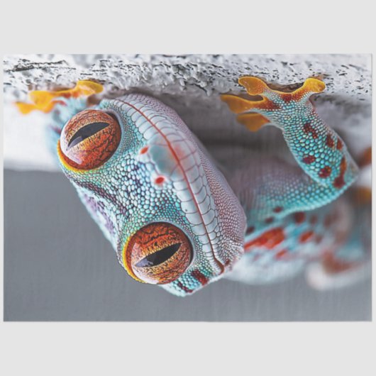 デコプッカラフルカゴリザードことわざこんにちは 薄葉紙 (正面)