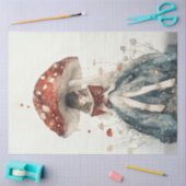 デコペお洒落ア妖精キノコとハート 薄葉紙 (クラフト)