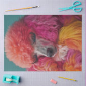 デコペお洒落カラフルージ標準プードル 薄葉紙 (クラフト)