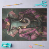 デコペお洒落ファンタジーゾウSTEAMPUNK 薄葉紙 (クラフト)