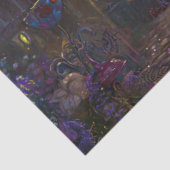 デコペお洒落ファンタジーパープルキャットと帽子 薄葉紙 (詳細)