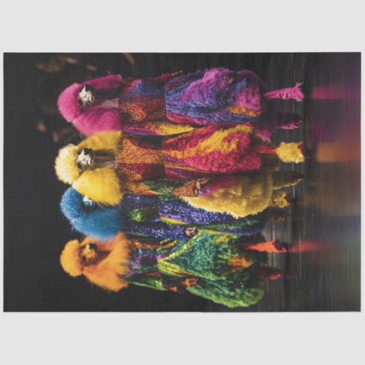 デコペお洒落ージのキャニカラフルー 薄葉紙 (正面)