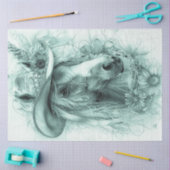 デコペお洒落ージ単色馬ポートレート 薄葉紙 (クラフト)