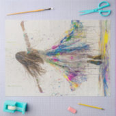 デコペお洒落ージ女子踊り絵を描in  薄葉紙 (クラフト)