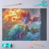 デコペお洒落ージ小さな生き物のヘ白熱［赤熱］光を放つアー 薄葉紙 (クラフト)