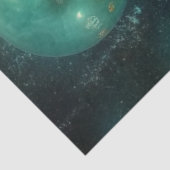 デコペお洒落ージ飛行船ホットエアバルーン緑 薄葉紙 (詳細)