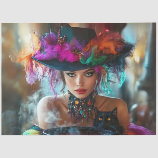 デコペお洒落ージ魔法の良い魔女組織パップ 薄葉紙 (正面)