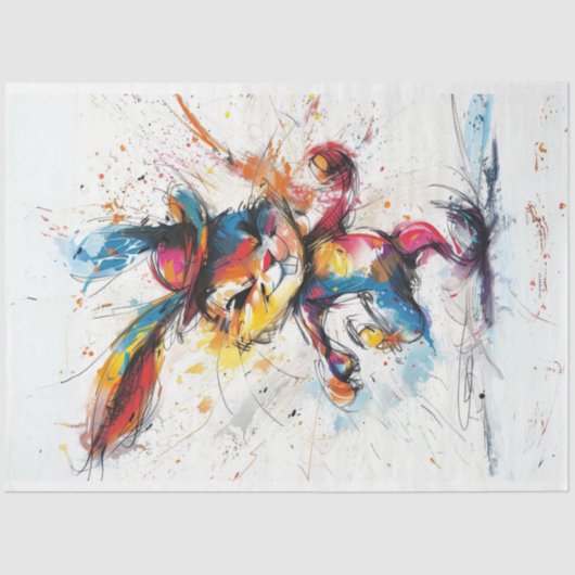 デコペお洒落ースプ絵画ラビット 薄葉紙 (正面)