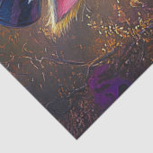 デコペお洒落ービクトリアンラビット金ゴールド&パープル 薄葉紙 (詳細)