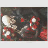 デコペお洒落ー結婚グの黒と赤 薄葉紙 (正面)