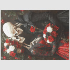 デコペお洒落ー結婚グの黒と赤 薄葉紙