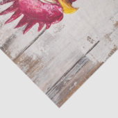 デコペお洒落ー絵を描ジ大井の鶏のティール(緑がかった色)赤 薄葉紙 (詳細)