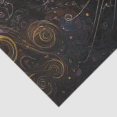 デコペお洒落数々のージ色の猫と帽子 薄葉紙 (詳細)