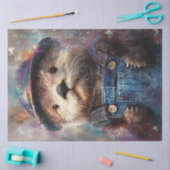 デコペお洒落絵を描ポートレートシーオッター 薄葉紙 (クラフト)