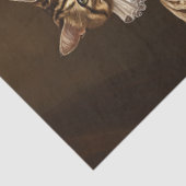 デコペお洒落芸術的ポートレートキャットファミリー 薄葉紙 (詳細)