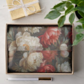 デコペの赤と白牡丹 薄葉紙 (ギフト)