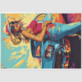 デコペクラシックージ車シックなポスター 薄葉紙 (正面)