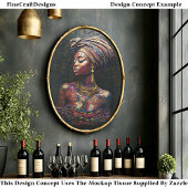 デコペクールージ・ナイジェリフェイクア女性モザイク040 薄葉紙