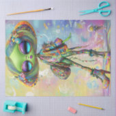 デコペサイケデリックーファッションガールキャラクター離れ 薄葉紙 (クラフト)