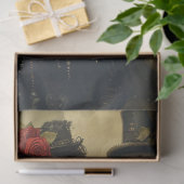 デコペビクトリアンゴシックスケルトン結婚式の日 薄葉紙 (ギフト)