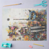 デコペビクトリアンージ時代ファッション未来的ボホ2 薄葉紙 (クラフト)