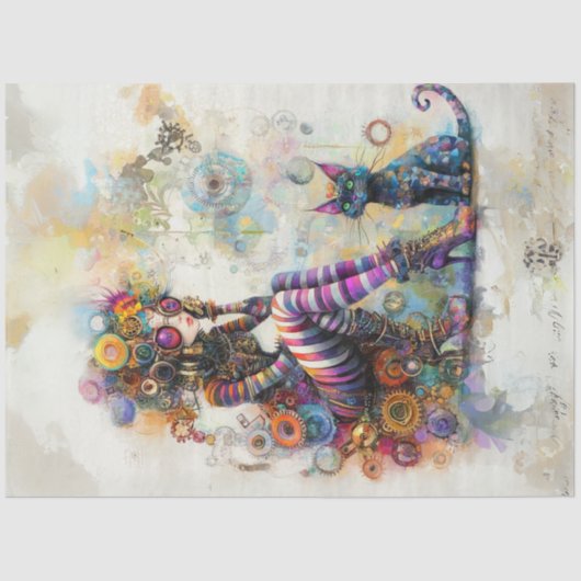 デコペビクトリアンージ時代ファッション未来的ボホ 薄葉紙 (正面)