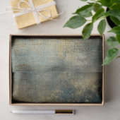 デコペフェイクージ仕上げ抽象芸術ブルーブラウンホワイト 薄葉紙 (ギフト)