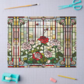 デコペフェイクージ工房用ステンドグラスバラガーデン 薄葉紙 (クラフト)