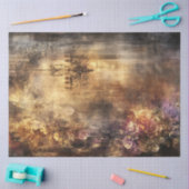 デコペフェイクーヴィンテージウォーントーン自然シャンデリア 薄葉紙 (クラフト)